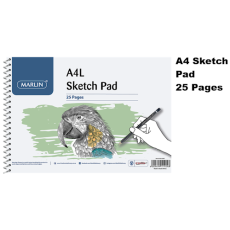 Marlin A4L Sketch pad 25 leaves side spiral